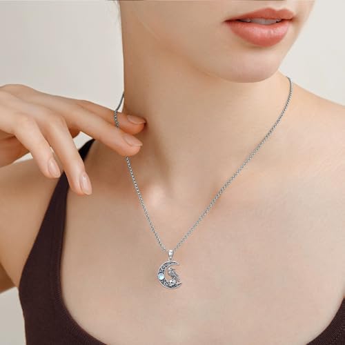 Sterling Silver Halloween Necklace Gothic Jewelry Gifts for Women Men - style: Skull Raven