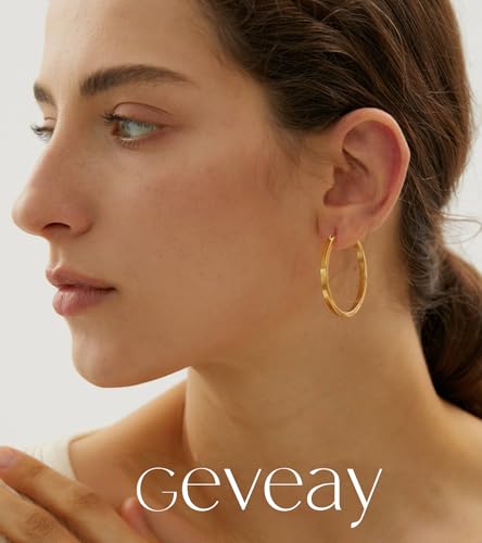 Lightweight 925 Sterling Silver Post Hoop Earrings for Women | 3mm Wide Hypoallergenic Thin Large Hoop Earrings for Women Gift 30/40/50/60mm - size: 40mm Gold
