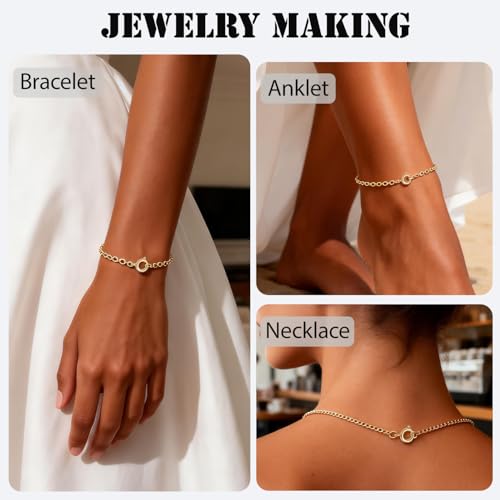 stino 100Pcs Small Spring Round Jewelry Clasps (14K Gold Plated) | Brass, High Polished, Necklaces & Bracelets Findings - color: 14K Gold Plated