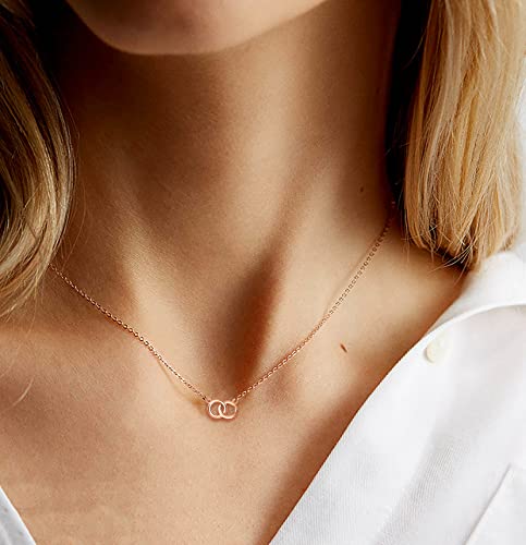 925 Silver Adjustable Necklace Circle Minimalist Enamel Tiny Heart Cactus Triangle Pendant Dainty Choker for Women - color: Inlay Circle