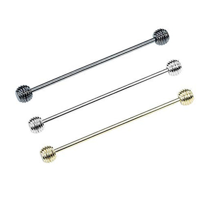3PCS Classic Ball Head Brass Shirt Collar Bar Tie Pins Set for Men Wedding Business with Gift Box - color: Oval Ball Head