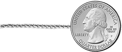Savlano 925 Sterling Silver Solid Italian Figaro, Rope,Herringbone, Curb, Ball Bead, Snake, Mariner Chain Anklet for Women, Comes in 0.8mm - 5mm With Gift Box - style: Rope 1mm