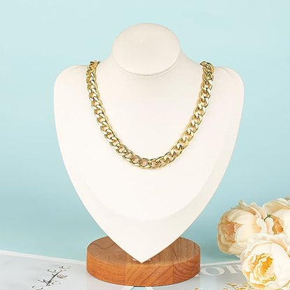 UMAOKANG Gold Cuban Chain for Jewelry Making Chunky Stainless Steel Chains | 9.8 Feet PVD Gold Plated Jewelry Chains Bulk 10mm Wide Necklace Chain for Men Strong Jewelry Chain Roll - color: Gold Twist-10mm
