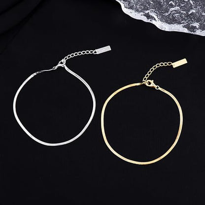 Gold Anklets Bracelets for Women,925 Sterling Silver Waterproof Dainty Heart Anklet Snake Chain Link 14K Gold Plated Non Tarnish Ankle Chain Summer Beach Foot Jewelry Graduation Wedding Gifts - color: Gold