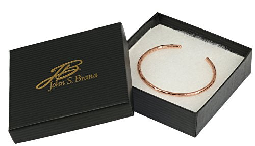 3mm Hammered Copper Cuff Bracelet Handmade Jewelry - 100% Solid Uncoated Copper
