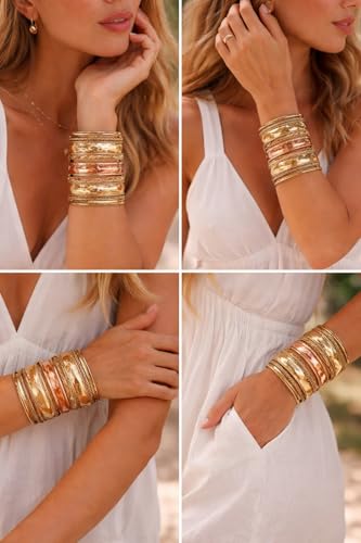 Touchstone Indian Bollywood Handcrafted Slip In Easy To Wear Stylish Wrist Enhancer Designer Broad Jewelry Cuff Bracelet For Women and Men. - style: 1 Braided Wonder Woman