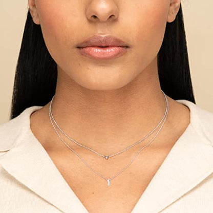 Number Necklace for Women Dainty 18K Gold Plated Pendant Necklace Charm Birth Month Personalized Jewelry Birthday Gift - color: SILVER, style: Number 11