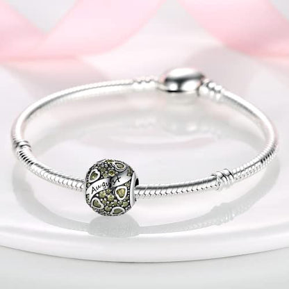 MULA Birthstone Charms 925 Sterling Silver for Bracelets and Necklaces | Dangle Pendants Beads With 5A Cubic Zirconia - Happy Birthday Mothers Day Jewelry - color: August Birthstone