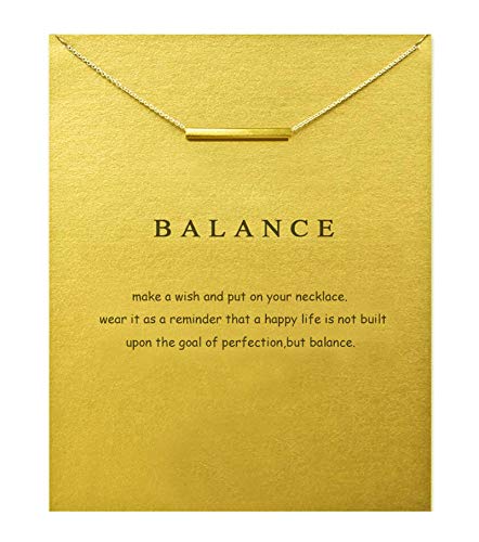Baydurcan Friendship Anchor Compass Necklace Good Luck Elephant Pendant Chain Necklace with Message Card Gift Card - style: Bar