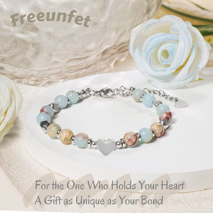 Beaded Bracelet for Women - Inspirational Sometimes You Forget You're Awesome Friendship Jewelry, Dainty Birthday Gift for Best Friends, Mom, Sister, Daughter - style: Wife