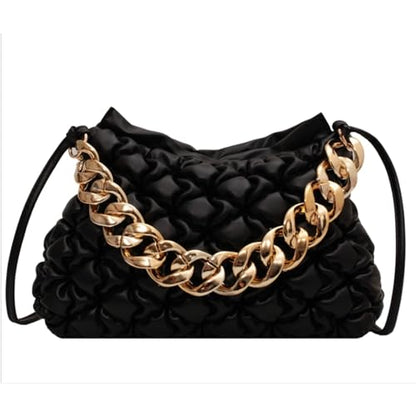 AUMEY Handbag Chain Straps Acrylic Purse Chain Strap Fashionable Replacement Purse Clutches Handles for Purse Handbags DIY Crafts, 18 inch of Each (MSL02-Gold) - color: Msl02-gold