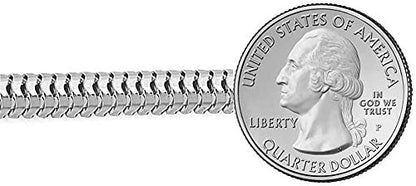 Savlano 925 Sterling Silver Solid Italian Round Diamond Cut Flexible Snake Chain Bracelet With Gift Box For Women & Men - Made in Italy - style: 5mm