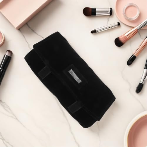 Abaodam Travel Jewelry Roll Bag Organizer with Multi-compartment Design and Portable Convenience, Velvet Material Roll-up Case for Rings and Watches, for Packing in Luggage