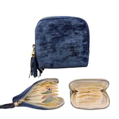 Small Travel Jewelry Case Portable Organizer Gift For Mother(jewelry blue) - color: jewelry blue