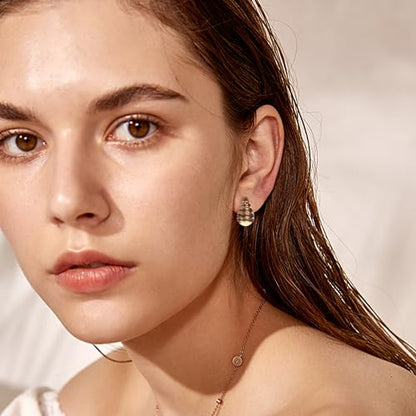 Sonateomber Gold Chunky Crystal Hoop Earrings for Women, Trendy Statement Sparkly CZ Rhinestone Thick Open Hoops Earings Hypoallergenic Wedding Prom Everyday Accessories Fashion Jewelry Gift - color: Btear