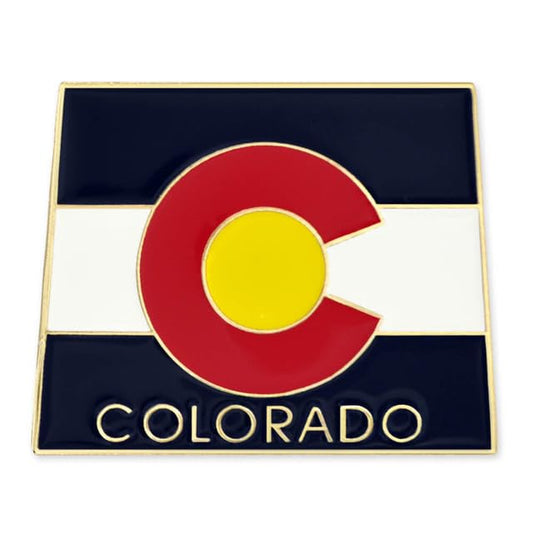 PinMart State Shape Flag Lapel Pin - color: Colorado Gold Plated, size: 25 Pack