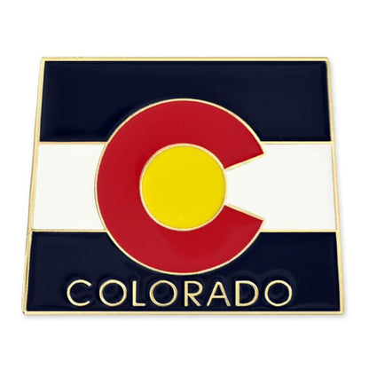 PinMart State Shape Flag Lapel Pin - color: Colorado Gold Plated, size: 50 Pack