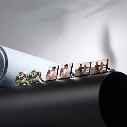 Classic Stainless Steel Cufflinks for Men Personalized Initial/Date/Photo Silver Mens Cufflinks Gift for Husband Groomsmen Groom Father of the Bride - color: Rectangle (Photo)