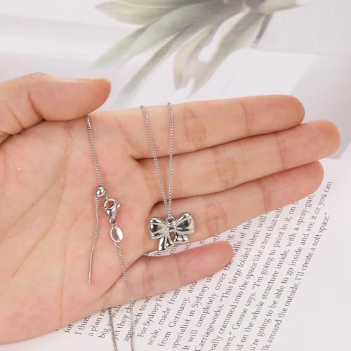 Crisjanggo 10 Pcs Silver Necklace Cable Chain Stainless Steel Chain for Jewelry Making Adjustable Charm Necklace Bulk 20 Inches with Lobster Clasps for Women - color: Silver Cable