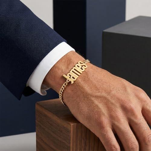 Personalized Name Bracelet or Anklet, Custom Name Jewelry Gift for Women and Men, Meaningful Nameplate Gift for Mom Wife Girlfriend Daughter Boyfriend Husband Dad - color: Midnight Black