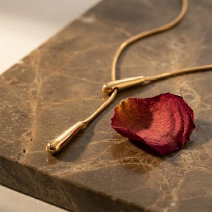 Gold Long Lariat Necklaces for Women Pendant Beaded Chain Drop Necklace | Gold Long Y Necklaces for Women, Trendy Dainty Lariat Chain Drop Pendant Adjustable Necklace 14k Gold Plated for Women Gold