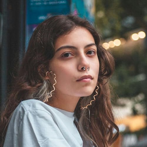 ONESING 9-40 Pcs Nose Rings - Hoops, Studs & L Shape - Hypoallergenic Stainless Steel Nose Piercings for Women & Men - color: 2pcs-16G Clear CZ