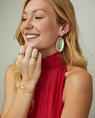 Kendra Scott Elaina Adjustable Chain Bracelet for Women, Fashion Jewelry, Gold-Plated - color: RHODIUM - COBALT CATS EYE