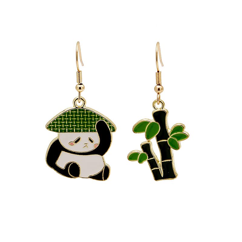 50pcs Enamel Charms for Jewelry Making Wholesale Assorted Mixed Bulk Metal Earring Findings for DIY Necklace Bracelet Keychain and Crafting - style: Panda Charms
