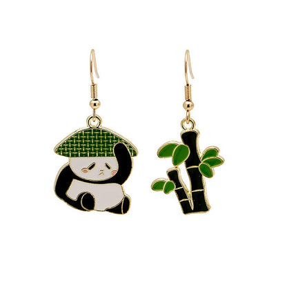 50pcs Enamel Charms for Jewelry Making Wholesale Assorted Mixed Bulk Metal Earring Findings for DIY Necklace Bracelet Keychain and Crafting - style: Panda Charms
