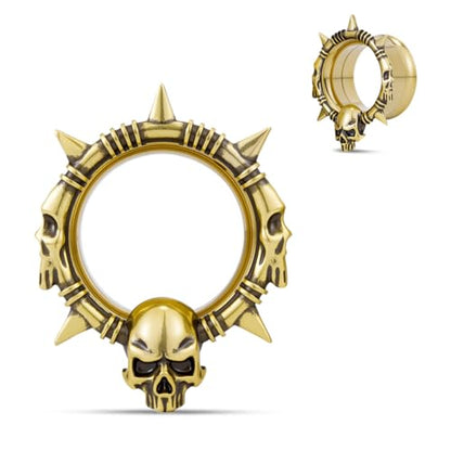 COOEAR Stainless Steel Melting Design Ear Expander, Stylish and Durable Ear Stretching Gauges Plugs. - color: S8794J, size: 16 mm