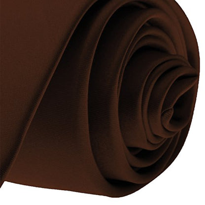 K. Alexander Skinny Ties - Multiple Solid Colors - Classic 2" width - color: Brown