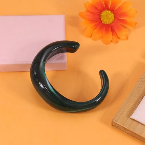 Chunky Resin Bangles Bracelet for Women Geometric Open Acrylic Cuff Bracelet Adjustable Acrylic Resin Wide Bracelets Irregular Wrist Bangle Bracelet for Women - style: Style7