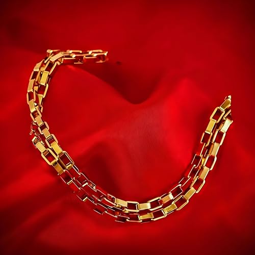 LIFETIME JEWELRY Paperclip Chain Necklace for Men and Women 24k Real Gold Plated Necklace - size: 16 inches, style: 3.6mm