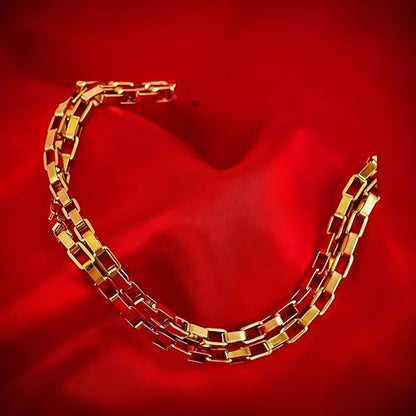 LIFETIME JEWELRY Paperclip Chain Necklace for Men and Women 24k Real Gold Plated Necklace - size: 16 inches, style: 3.6mm