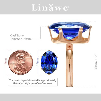 Linawe Cubic Zirconia Imitation Diamond Moissanite Rings for Women, 14K Gold/Rose Gold/Silver Adjustable Chunky Ring, Costume Rhinestone Jewelry for Wedding Engagement | Costume Jewelry, Copper, Large, Cocktail, Birthstone, Rhinestone, Gemstone, Cubic Zir