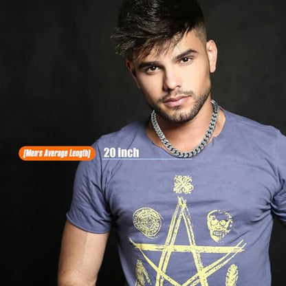 Stainless Steel Chain Necklaces,Rolo Chain Necklace for Men Women,Unique Fashion and Charm Jewelry, Silver Tone Chain,Stainless Steel Adjustable Link, Gifts for Friends/Husband/Dad - style: 1258