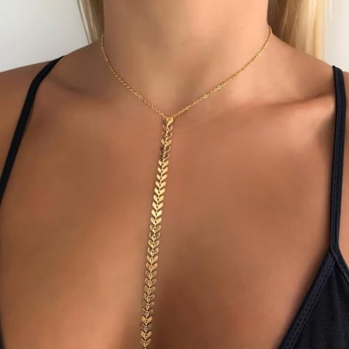 Gold Plated Body Chain for Women, Layered Bikini Waist Chain | Sexy Rhinestone Body Jewelry, Chest Belly Chain, Adjustable Fit, Crossover Design, Summer Beach Parties and Vacations - color: Gold10