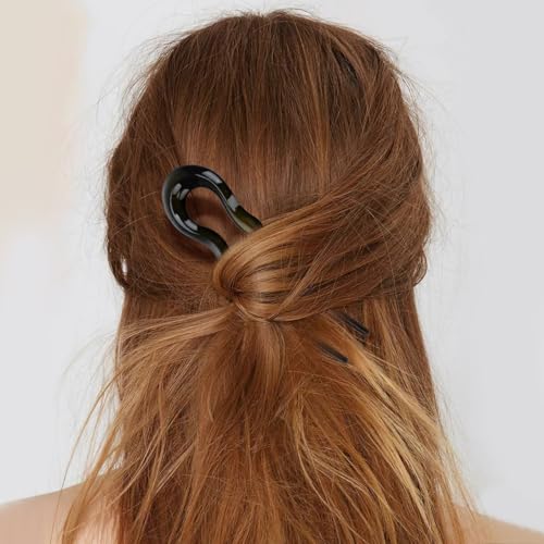 French Hair Pin 3 Pcs U Shaped Hair Forks for Buns Pc Accessories for Women Pins for Daily Wear and Special Occasions Decorative Stick Set