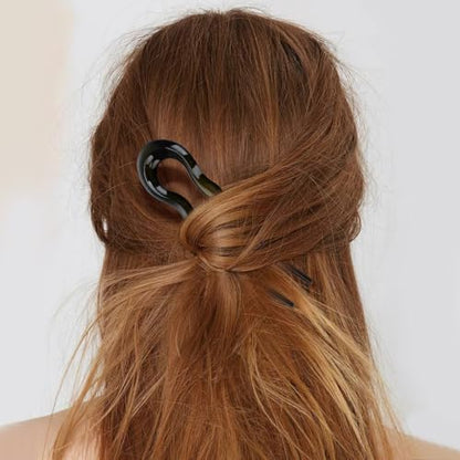 French Hair Pin 3 Pcs U Shaped Hair Forks for Buns Pc Accessories for Women Pins for Daily Wear and Special Occasions Decorative Stick Set