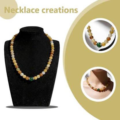 1200pcs 6mm Natural & Synthetic Round Stone Beads Gemstone Beading Loose Gemstone Hole Size 1mm DIY Smooth Beads for Bracelet Necklace Earrings Jewelry Making,Box Packed (24 Material-6mm) - color: 24 Material-6mm, size: 6mm
