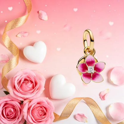 Birthday Fashion Heart Dangle Charm for Bracelets and Necklace Pendant Bead Charms Jewelry Present for Women Family Friends - style: Colorful Animal and Flower