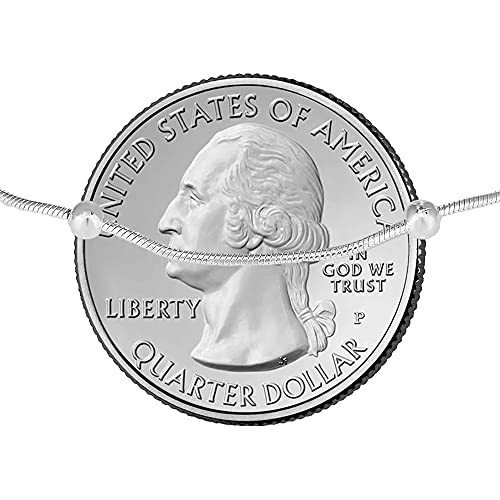 Savlano 925 Sterling Silver 9, 10 Inches Chain Anklet for Women Comes With a Gift Box - style: Snake/3mm Bead