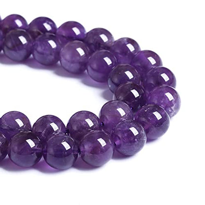 4MM 86PCS Natural Stone Purple Amethyst Crystal AAA Grade Quartz Beads for Jewelry Making DIY Bracelet - color: Amethyst, size: 4mm