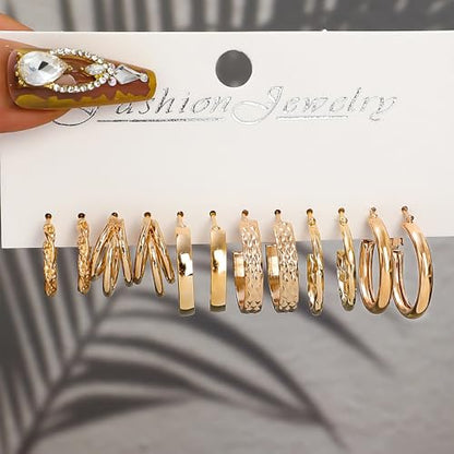 Stocking Stuffers Gold plate and Silver Plated Jewelry Sets Stocking Stuffers for Women Costume Jewelry Chain Necklace Bracelet Earrings and Rings Sets for Women Bulk Jewelry - color: JJ110Hgoldplate