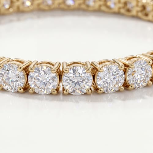 Tennis Bracelet for Women, Cubic Zirconia, Gold or Rhodium, 1.5-3mm | 18K Gold-Plated or Rhodium-Plated Brass, Cubic Zirconia, 1.5-3mm Widths, 6.5-7.5 in, Fade-Resistant, Jewelry Gift Box Ready - color: 3MM | Gold-plated | 7 in
