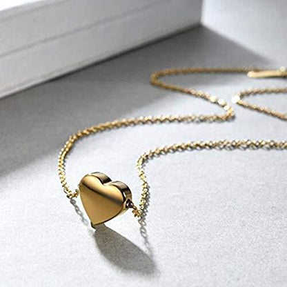 MYNENEY Necklace and Bracelet for Women Stainless Steel Initial Jewelry Set - color: Gold-not customized
