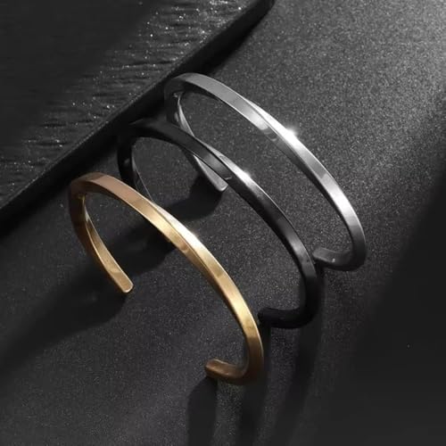 Stainless Steel Glossy Geometric Twist Open Bracelet for Men Women Fashion Casual Holiday Party Jewelry - color: silvery
