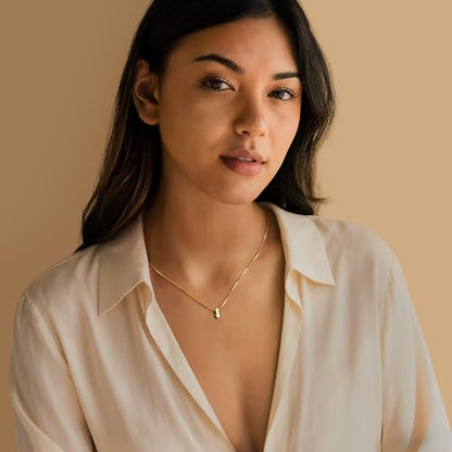 Bubble Gold Initial Necklaces for Women,14K Gold Plated A-Z Initial Necklaces for Women, Chunky balloon letter name Pendant Necklace Fashion Jewelry Gifts - color: I, style: Gold