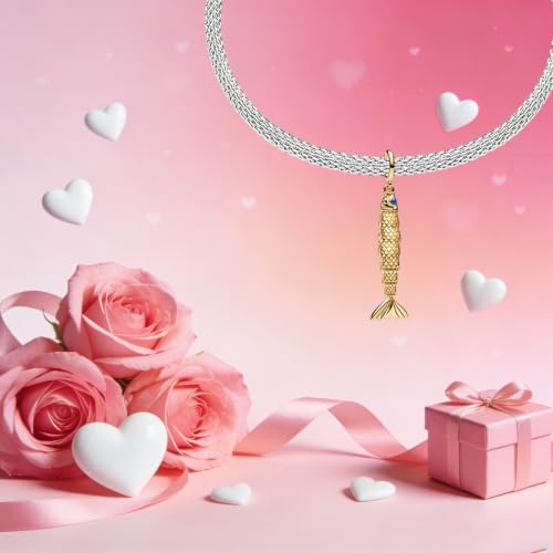 Birthday Fashion Heart Dangle Charm for Bracelets and Necklace Pendant Bead Charms Jewelry Present for Women Family Friends - style: Fish