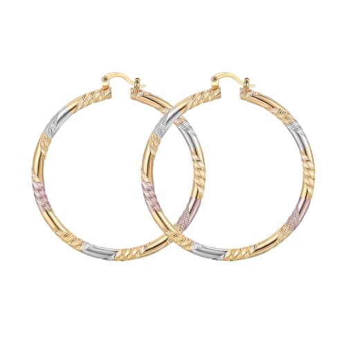 Gold/Silver Hoop Earrings For Women Trendy,Chunky/Big/Thin/Medium/Oval/Thick/Twist Multi-Colored Zirconia Dangle Huggie Rainbow CZ Amber Resin Hoops, Lightweight Birhtday Fashion Jewelry Gift. - color: A26 ( Hand-painted Colorful Large Thin Hoops)